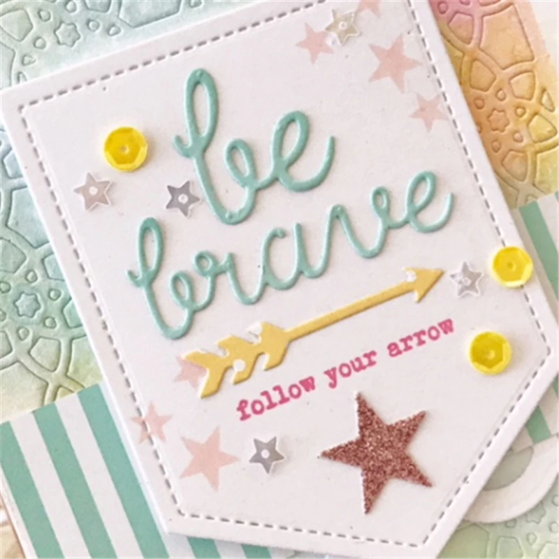 

DiyArts 1 Pcs/lot Metal Cutting Dies Scrapbooking For Card Making DIY Embossing Cuts New Craft Dies Letters The Kind Cover