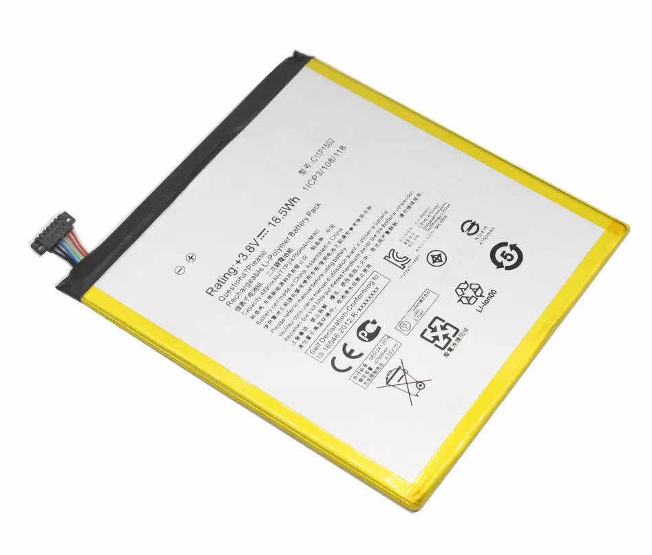 5 шт./лот 4890 мАч/3 8 в C11P1502 Сменный аккумулятор для ASUS ZenPad 10 Z300CG Z300CL P01T Z300M Z300C P023