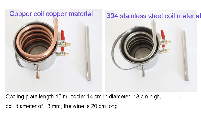 3 газ/10л алкоголь виски дистиллятор Самогон Еще нержавеющей/медь трубки бочонок вина DIY бытовой дистилляции кипятильный комплект