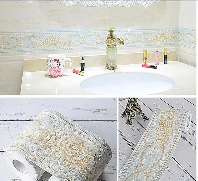 Special Price Waterproof kitchen dining room living room PVC self-adhesive waist line bathroom skirting wall sticker-63 Special Price Waterproof kitchen dining room living room PVC self-adhesive waist line bathroom skirting wall sticker-63