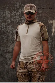 

Tactical military t-shirt men short-sleeved T shirt wicking T shirt python camouflage t-shirt M-XXL