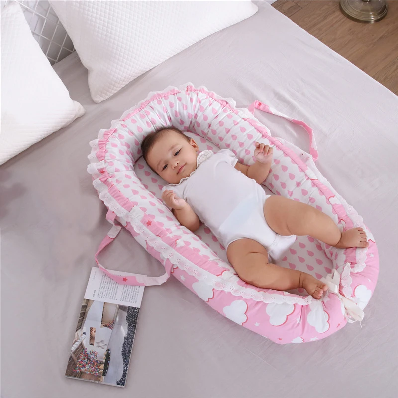 Nursery Bedding Mattresses Baby Bassinet For Bed Portable Baby Lounger For Newborn Crib Breathable And Sleep Nest New