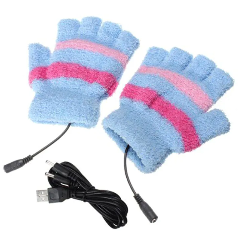 

1Pair USB Powered Heated Gloves Electric Thermal Gloves Hand Warmer DX88