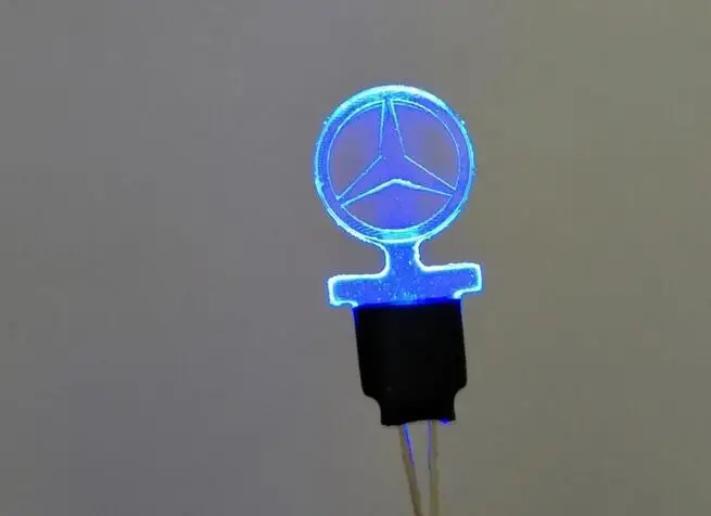 Логотип benz led для 1/14 Радиоуправляемый трактор Тамия трейлер THR MAN TGS 58632 (1851) actros 3363