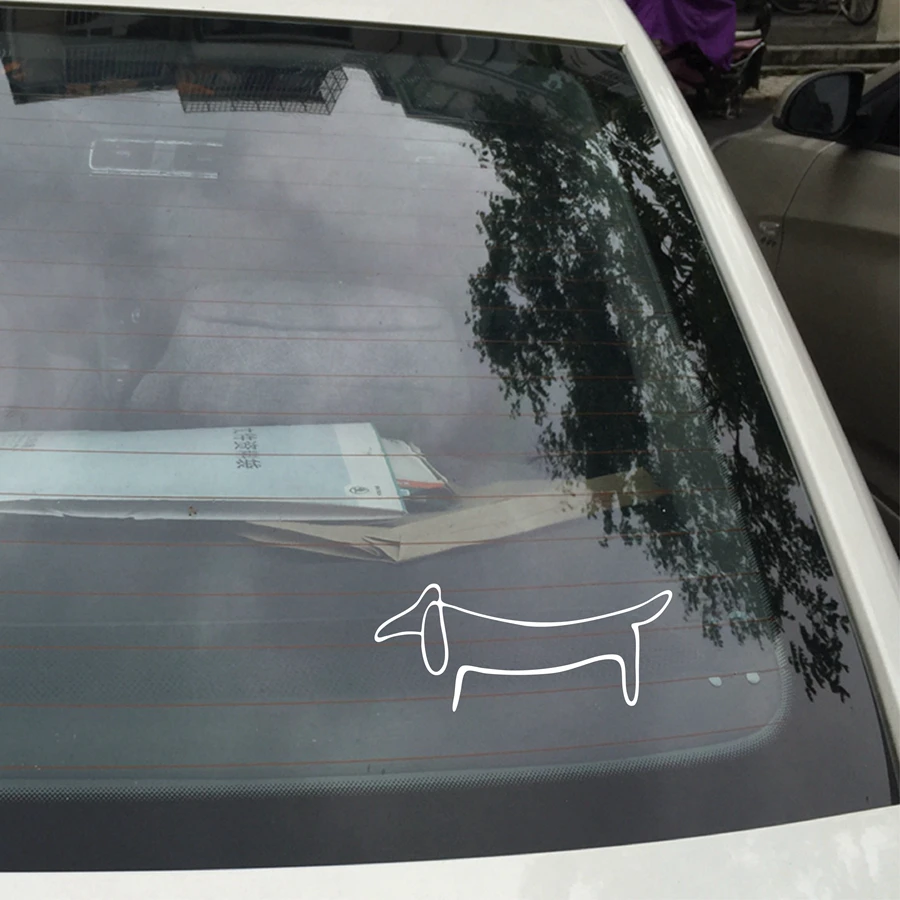 

Decorative Decals For Car Window Dachshund Weiner Dog Vinyl Stickers Love Pets Style Laptop Vinyl Mural Decoration Art AZ424