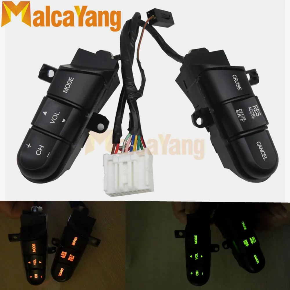 

Orange / green lamp Steering Wheel Audio Control Switch 36770-SNA-A12 36770SNAA12 Cruise Switch For Honda Civic 2006 2007 2008