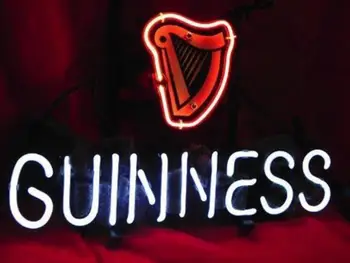 

Business Custom NEON SIGN board For Irish Guinness Dry Stout Beer REAL GLASS Tube BEER BAR PUB Club Shop Light Signs 13*8"