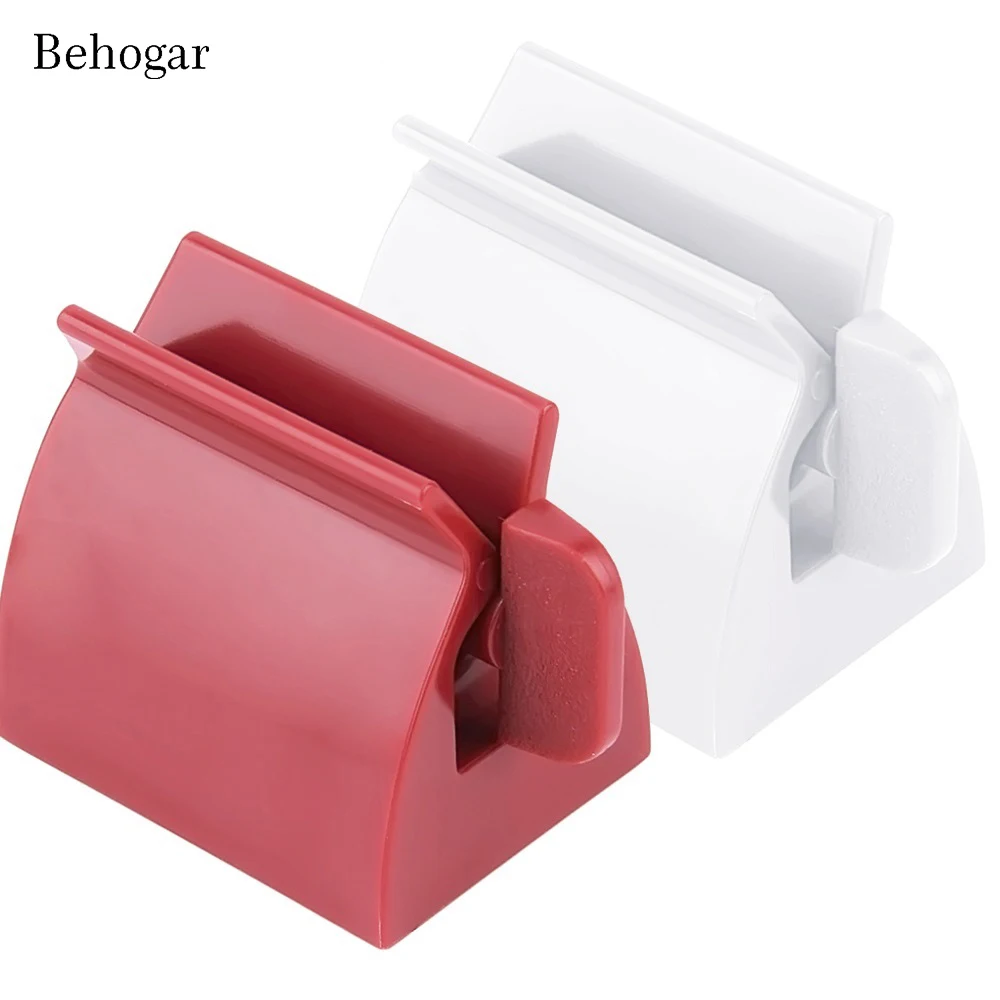 

Behogar Rolling Tube Squeezer Useful Toothpaste Easy Squeeze Tooth Paste Dispenser Holder Stand Partner Bathroom Set Accessories