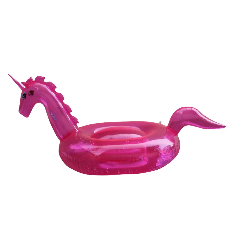 240 см гигантские надувные блеск Единорог зеленого, розового цвета с украшением в виде кристаллов Pegasus бассейные плавательные катание на плавании кольцо матрац водные развлечения Надувные игрушки