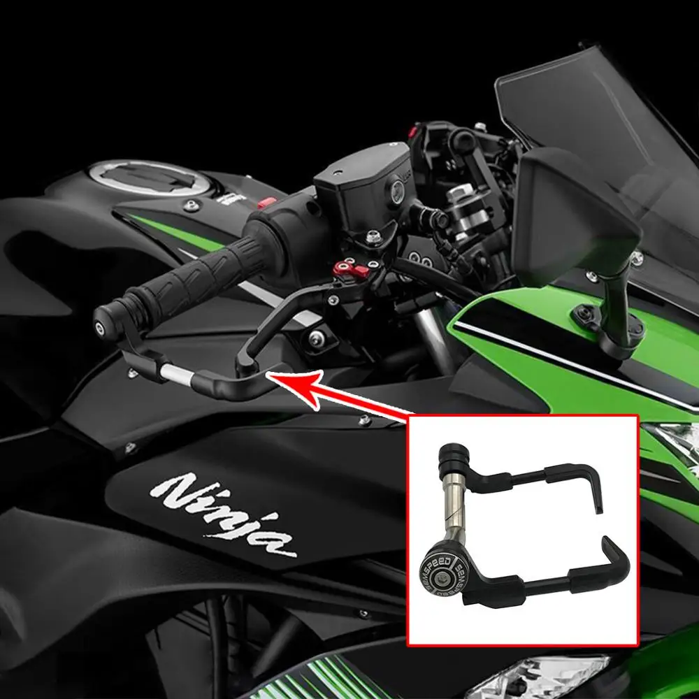 

For KAWASAKI NINJA400 250 NINJA 400 250 Motorcycle 7/8" 22mm Universal Handlebar Grips Guard Brake Clutch Levers Guard Protector