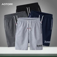 Летние мужские Шорты повседневные Фитнес треники Мужская спортивная одежда Твердые Jogger мужские s свободные дышащие пляжные бермуды на шнурке Новинка