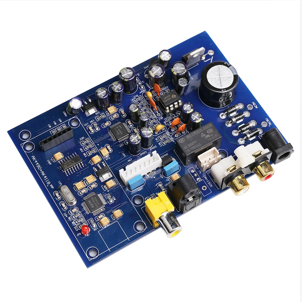 AK4490 + AK4118 NE5532 Quad Input DAC Decoder Board with Analog Input Quad Switch Input Fiber Coaxial Input