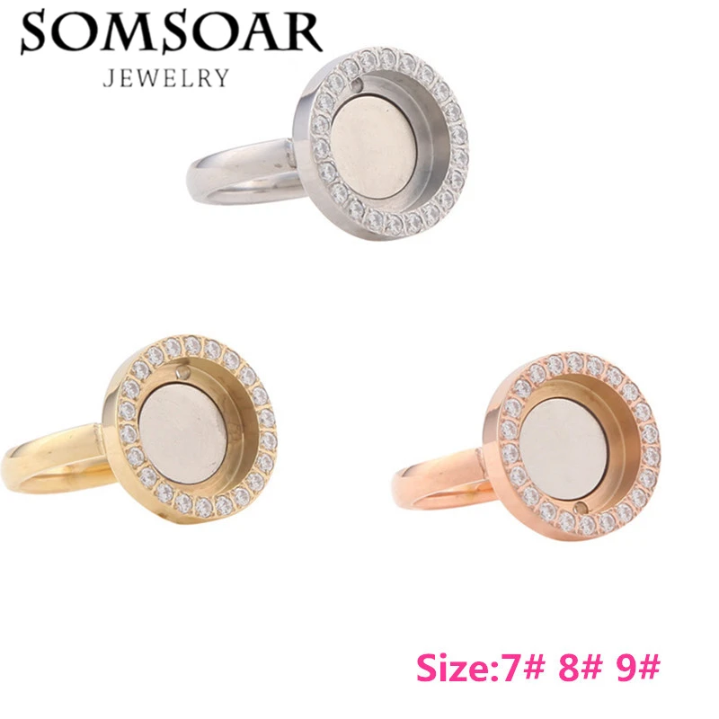 Somsoar joyería 7 #8 #9 # tres tamaño Carpe Diem intercambiable Cambio fit Anillo del cristal 12mm Magentic moneda 10 unids/lote Somsoar joyería 7 #8 #9 # tres tamaño Carpe Diem intercambiable Cambio fit Anillo del cristal 12mm Magentic moneda 10 unids/lote