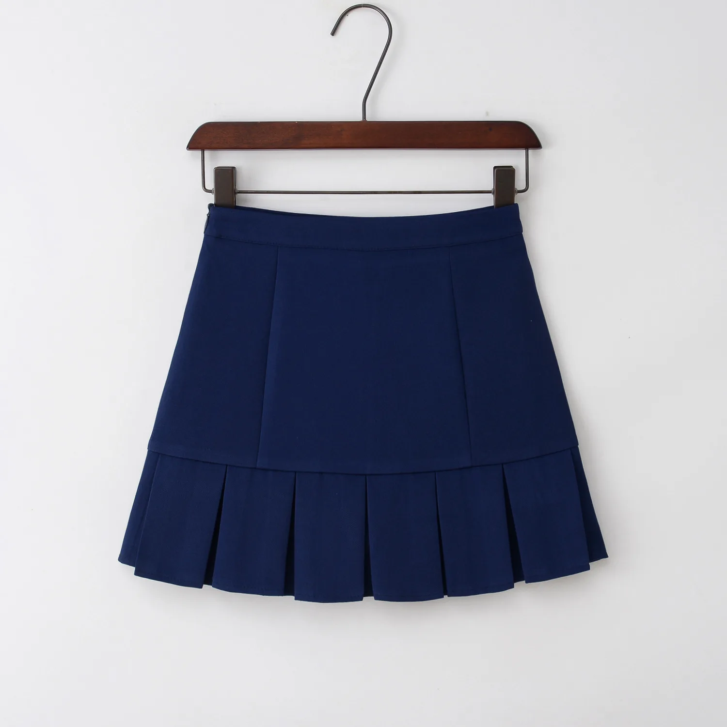 

2018 High Waist Womens Pleated Mini Short Skirt Korean School College Midi A-line Skirts For Girls Black Pink Navy White