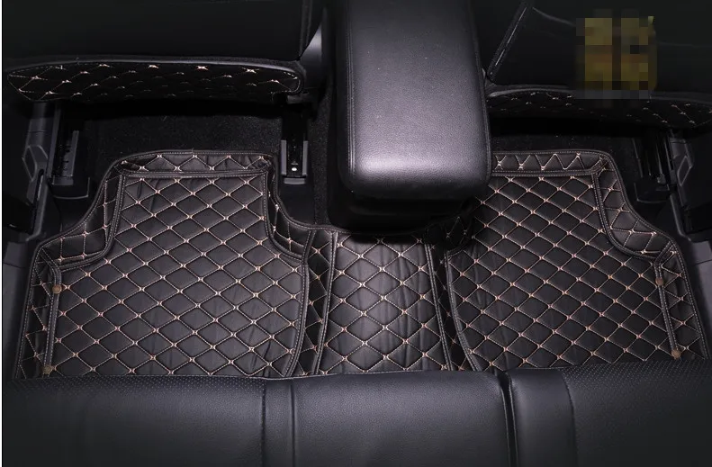 Высокое качество! Специальные коврики для Mitsubishi Outlander 7 мест-2013 Нескользящие водонепроницаемые автомобильные коврики ковры