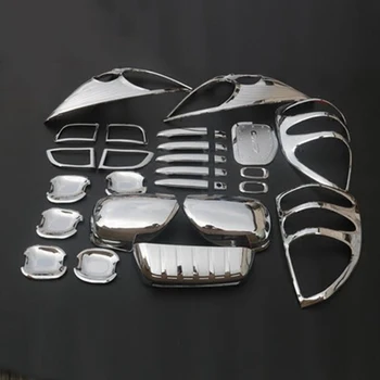 

Car For Toyota Land Cruiser Prado J120 2003-2009 Chrome Package Rear License Head Tail Light Foglight Handle Mirror Covers 29Pcs