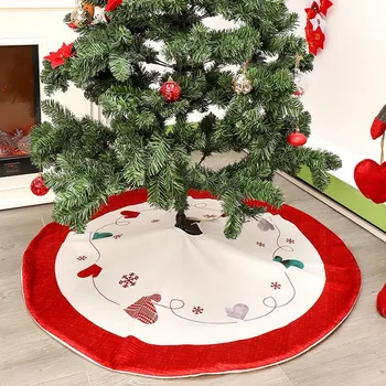 

Newest Christmas Tree Skirt Invisible Nylon Clasp Xmas Tree Apron Holiday Christmas Decorations