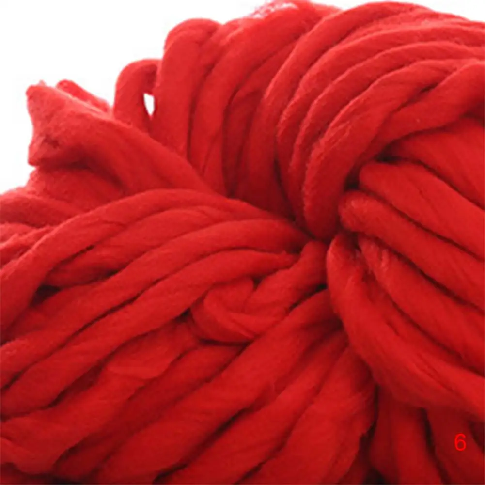 

HOT 1 Ball Super Thick Wool Hand Knitting DIY Blanket Hat Knitted Wool Roving Crocheting Chunky Bulky Yarn 19ING