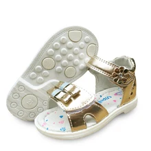 Распродажа; 1 пара детских кожаных сандалий; обувь для девочек; Детская уличная ортопедическая обувь наивысшего качества