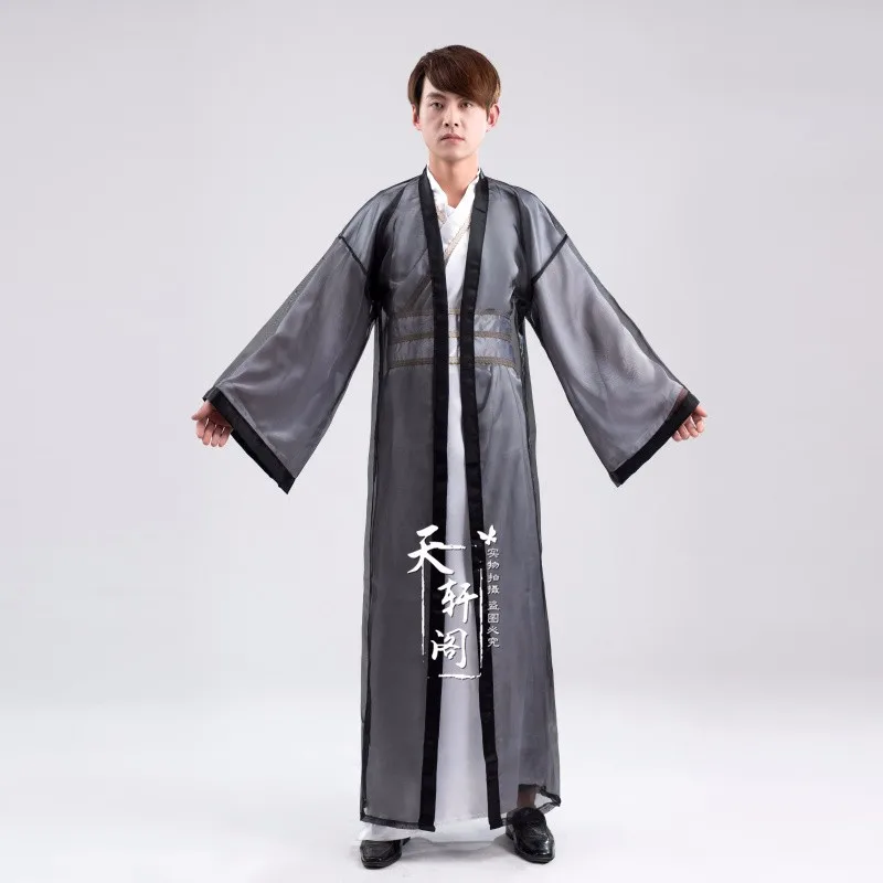 Фехтовальщик hanfu костюм древней китайской одежды для мужчин династий воины Косплей древнем Китае воин костюм Longue Халат