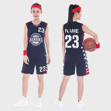 5 цветов Баскетбольная одежда Женский комплект спортивная одежда для соревнований по индивидуальному заказу логотип номер студенческие женские Майки Шорты мягкие
