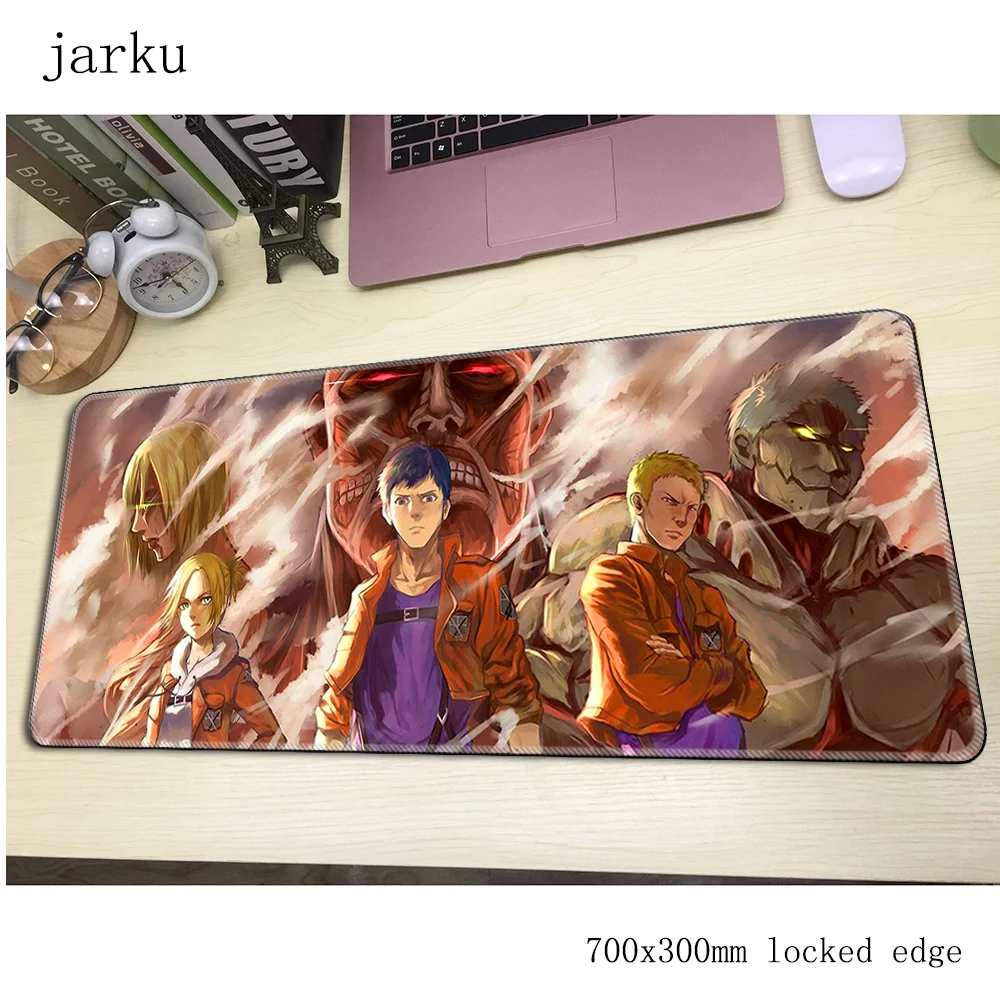 Коврик для мыши Attack on Titan pad computador gamer mause 700x300X2MM padmouse big Ackerman Для Мыши Эргономичный