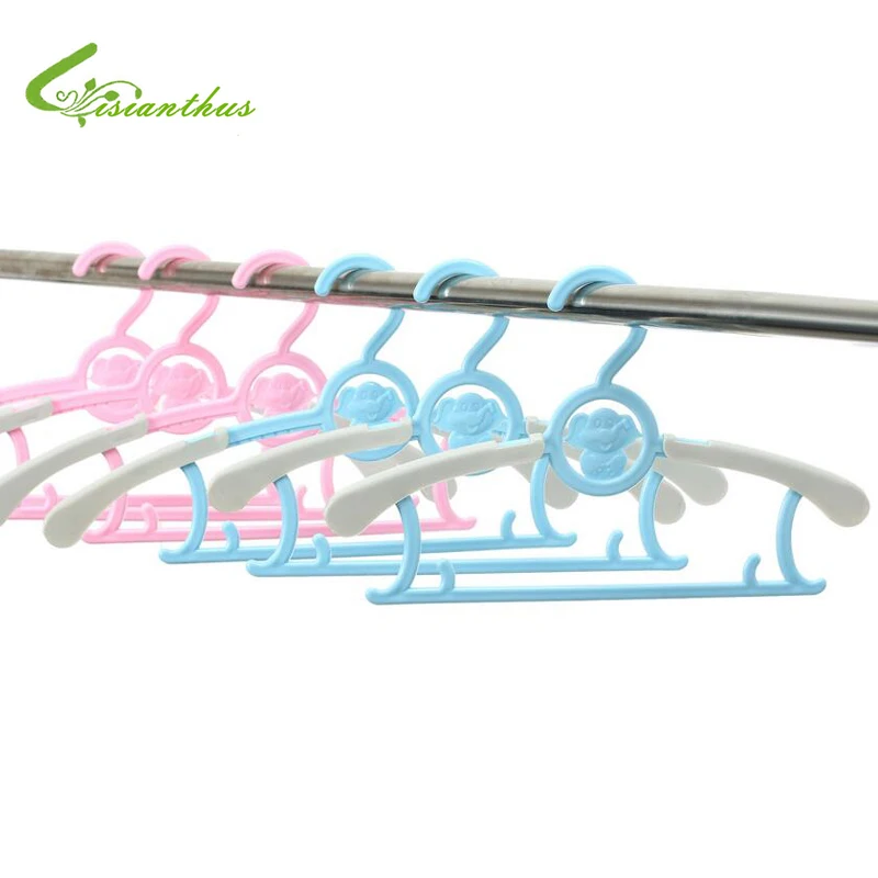 5Pcs/Lot Non Slip Plastic Clothes Hanger Kids Children Clothes Coat