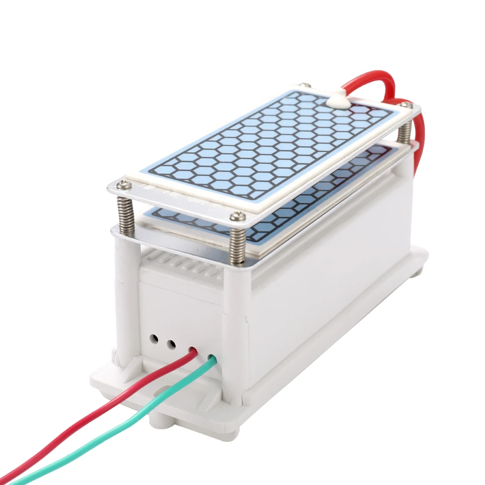Портативный 10 Гц/ч Керамика генератора озона двойной Встроенная пластина озонатор воды эффективное Воздухоочистители для химического