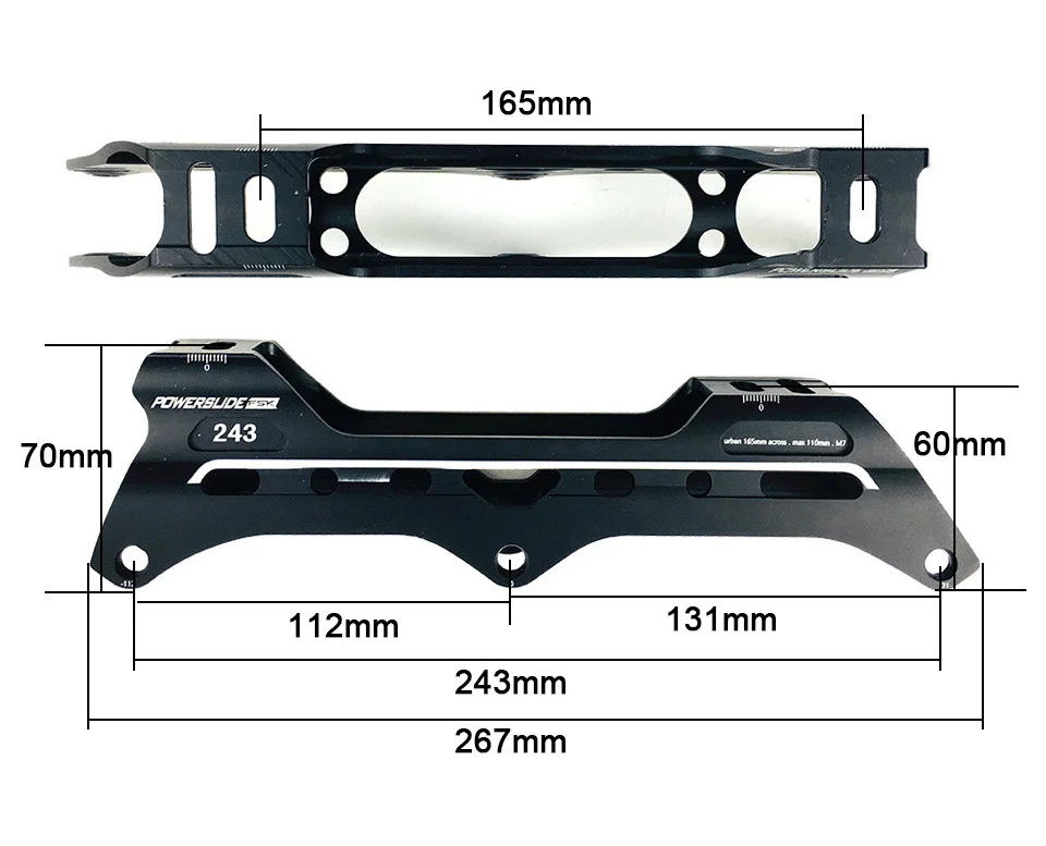 Powerslide скоростные роликовые коньки 243 мм рамы 3*110 мм колеса роликовые коньки таз ILQ-11 подшипник прочные 85A Patines шины