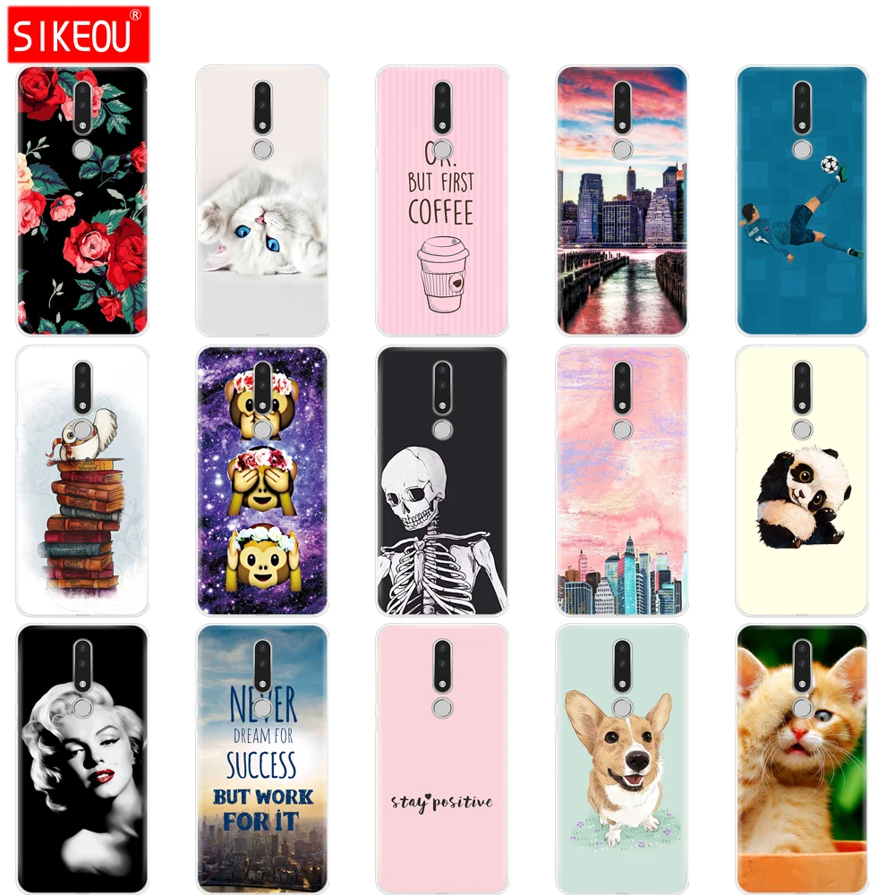 

Phone Case For Nokia 3.1 Plus Case Cover Cute Cartoon Silicon Soft Back Cover Nokia3.1 For Nokia 3.1 Plus 2018 Case Bag