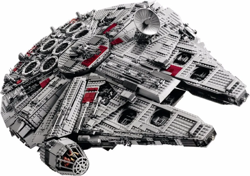 

LEPIN STAR WARS Ultimate Collector's Big Millennium Falcon Model Building Blocks Kits Toy Minifigures Marvel Compatible Legoe
