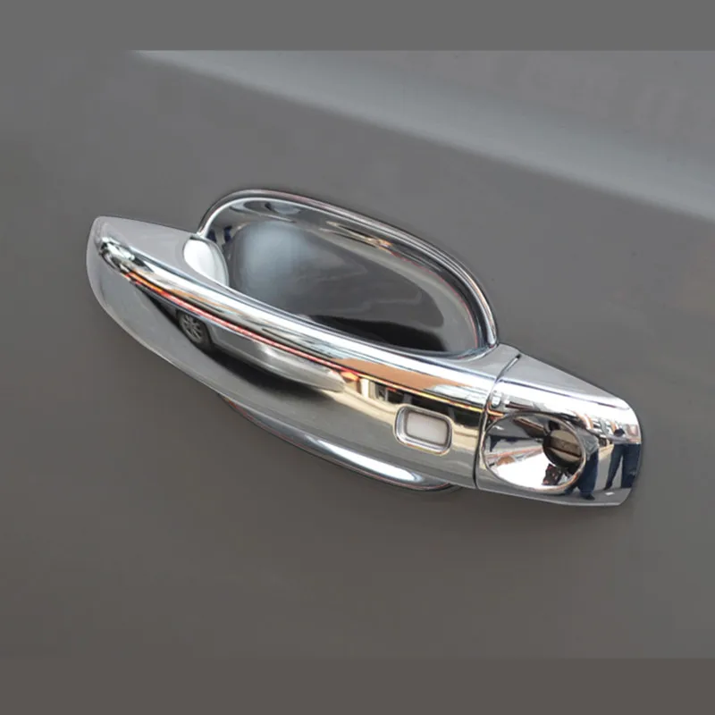 

Car Outer Door Handles Decoration Frame Cover Chrome Doorknob Trim For Audi A4 B8 Q3 Q5 Door Bowl Covers Exterior Decals