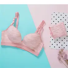 Красивый Стильный светлый цвет нижнего белья с пайетками фантазии бесшовные бюстгальтер барышни Sexy One Piece комплект с бюстгальтером