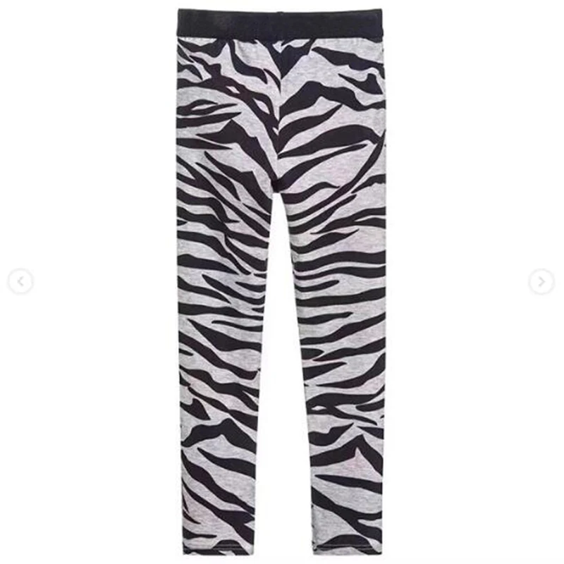 

Girls Leggings Baby Girl Clothes Pencil Pants Cotton Kids Trousers Print Zebra Strips Children Leggings For Girls in stock