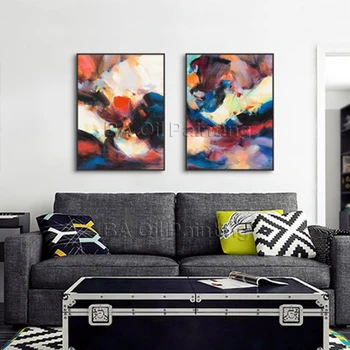 

Big Size Free Shipping Modern Abstract Canvas Art Oil Painting 3 Panel Wall Art Oil Painting On Canvas No Framed Paintings