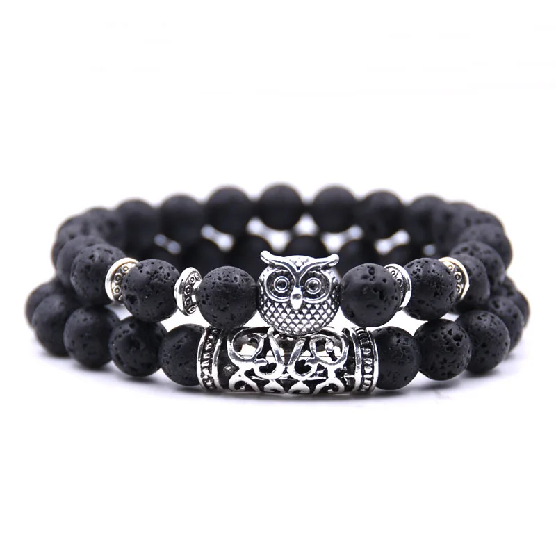 Bracelet de distance couple noir Bracelet de distance couple noir