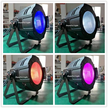 

6 pieces stage led cob par rgbw 4in1 dj led uplight cob led par 200w