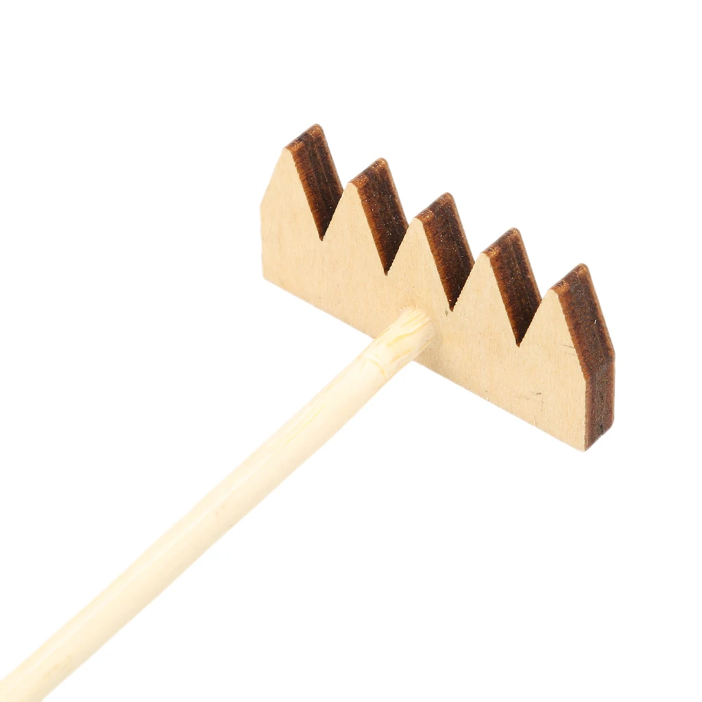 3Pieces Cute Rake Meditation Accessory for Feng Shui Zen Garden Sand DIY Decor