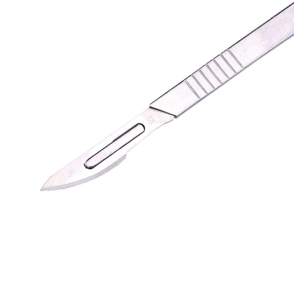 23# углеродистая сталь хирургические скальпель лезвия+ 1 шт. 4# ручка скальпель Режущий инструмент для домашнего творчества PCB ремонт животных хирургический нож