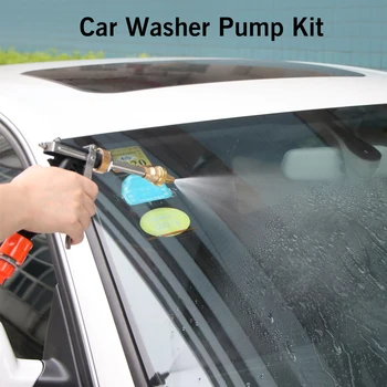 

Universal 12V Car Electric Washer Portable High Pressure Washing Machine 80W Cigarette Lighter Water Pump Kit