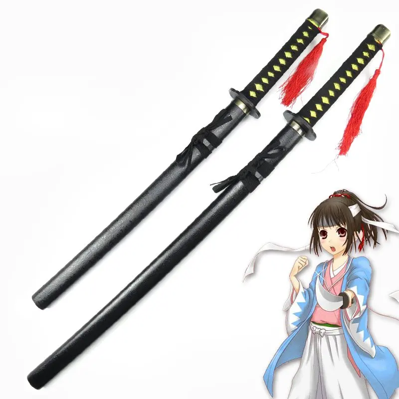 Аниме Hakuouki Okita Souji деревянный меч Косплей Реквизит реквизит для представлений на