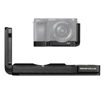 

MINIFOCUS Quick Release A6400 L Plate light Weight Veritical L-Bracket Base for Sony A6400 Vlog Camera With Cold Shoe