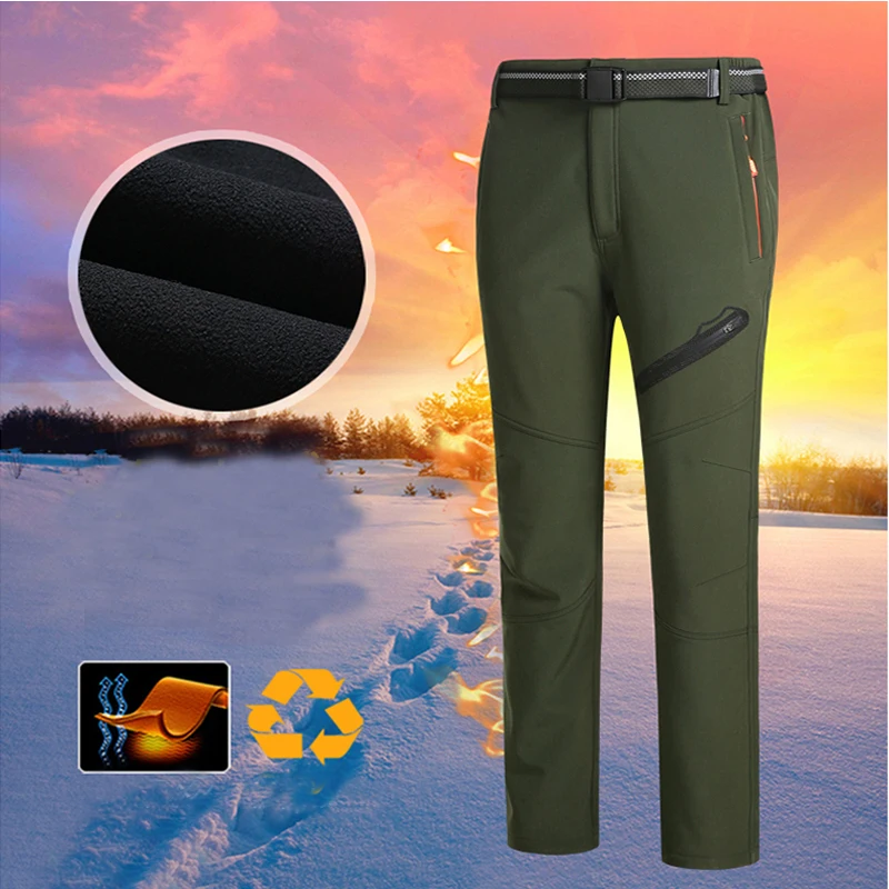 Mazerout hombres 8xl invierno impermeable tousers Softshell senderismo camping trekking escalada Pesca esquí al aire libre deporte Pantalones