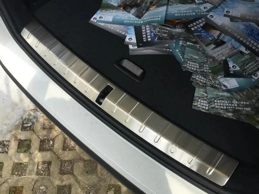 WELKINRY Авто Крышка для BMW X1 задний ящик ворота назад накладки на пороги дверей Накладка педали отделки салона
