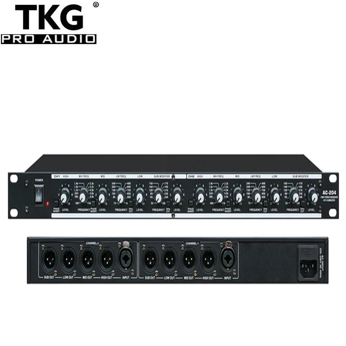 TKG AC204 караоке dj звук Звуковая система для выступления профессиональный аудио 4 способа пассивный 4-полосная АС кроссовер