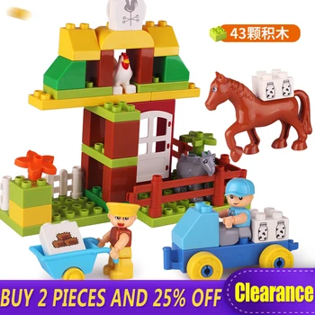 

Low Price Big Sale Large Building Block Toys for Toddlers Family House Educational Preschool Duplo Block with Logo