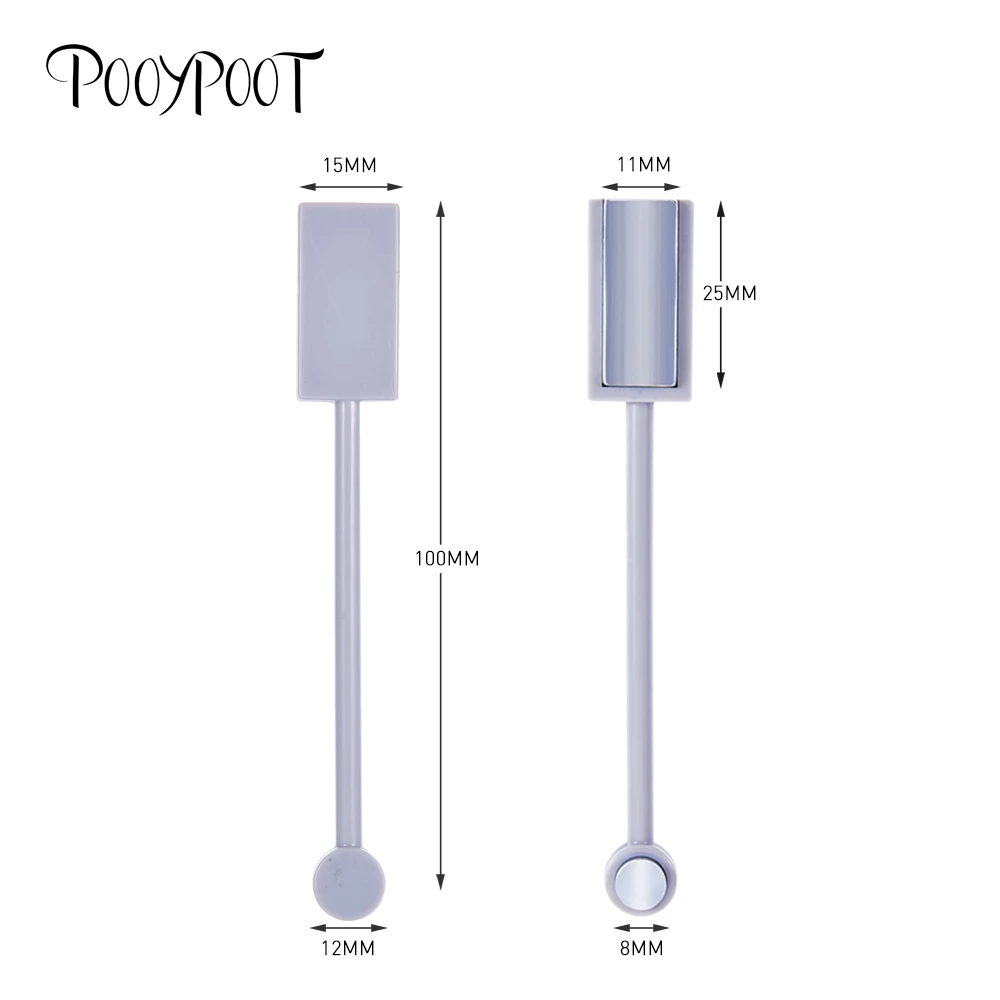 Pooypoot магнитные пластины Ручка двуглавый кошачий глаз Гель-лак для ногтей магнитная палочка 3D линия полосы эффект DIY инструменты для ногтей