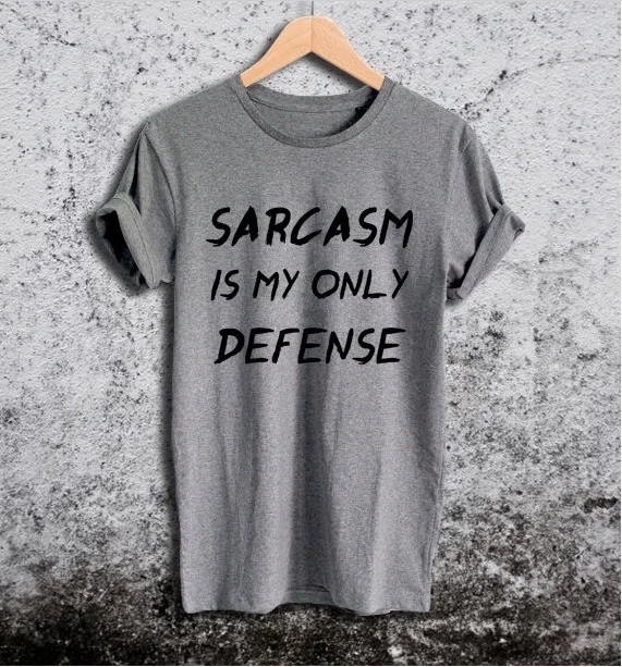 Повседневная хлопковая забавная рубашка Grunge Tumblr эстетический лозунг готические футболки топы сарказм это моя единственная защита письмо
