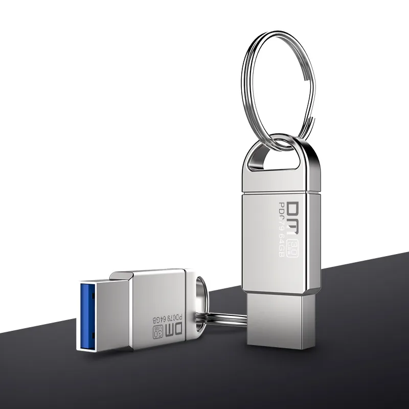 DM PD079 USB флеш-накопитель 32 Гб металлический USB 3,0 флеш-накопитель ключ 64 ГБ высокоскоростной мини-флеш-накопитель карта памяти 128 ГБ