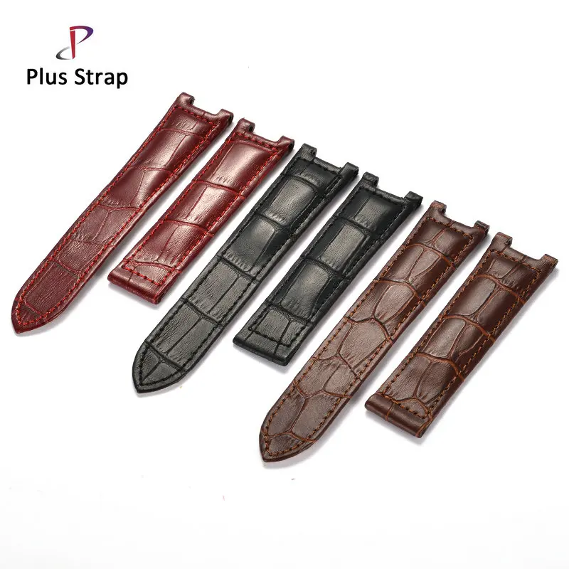 Plus Strap Genuine Leather Watch Strap Women&Men Watches Accessories 14